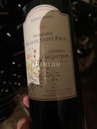 Languedoc Saint-Chinian Domaine Pech de Saint Paul Senteurs des Garrigues 2022