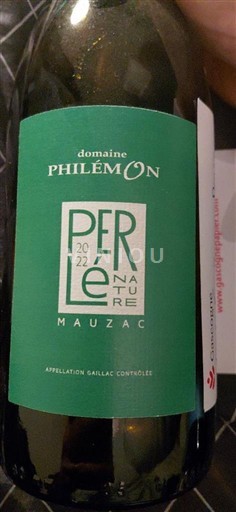 Southwest Gaillac Domaine Philémon Perlé Nature Mauzac 2022