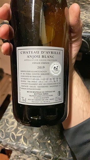 Alsace Pinot Blanc Château Avrillé 2019