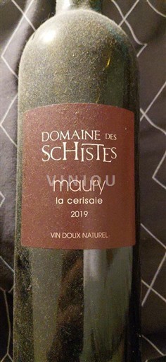 Roussillon Maury Domaine S Schistes la cerisaie 2019