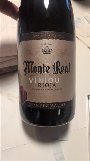 La Rioja Rioja Monte Real Gran Reserva 2012