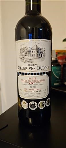 Bordeaux Blaye-Côtes-de-Bordeaux Château Bellerives Dubois 2020