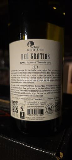 Languedoc Corbières Abbaye de Fontfroide Deo Gratias 2024