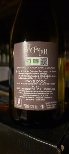 Languedoc og Roussillon Pays d'Oc Domaine La Croix Sainte Eulalie Viognier 2022