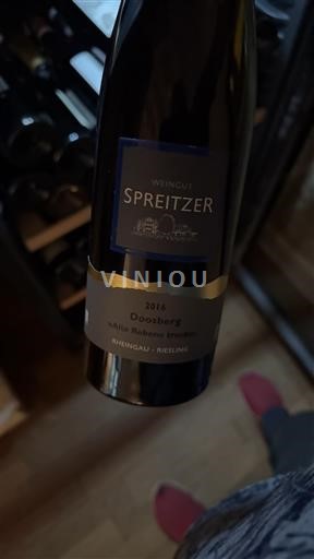 Rheingau Weingut Spreitzer Doosberg Alte Reben Erste Lage 2016