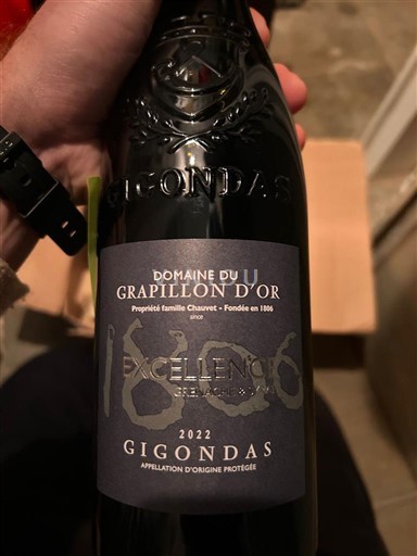 Thung lũng Rhône Gigondas Domaine Grapillon d'Or Excellence 1806 2022