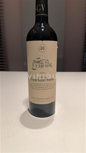 Bordeaux Saint-Émilion Grand Cru Grand Cru Château Tour Saint Pierre 2014