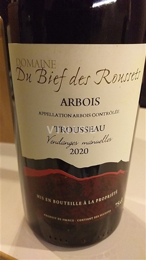 Jura Arbois Domaine Bief des Roussets Trousseau 2020