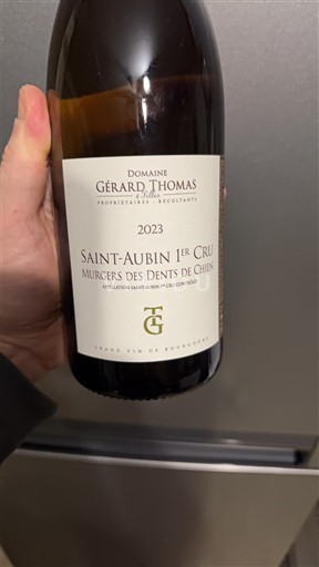 Burgundi Saint-Aubin Premier Cru Domaine Gérard Thomas Murgers des Dents de Chien 2023