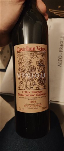 Абруццо Монтепульчіано д'Абруццо Колліне Терамане Centorame Castellum Vetus 2016