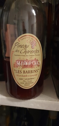Poitou-Charentes Pineau des Charentes Les Barbins Niet-geïntegreerd