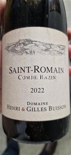 Borgogna Saint-Romain Domaine Henri & Gilles Buisson Combe Bazin 2022