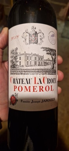 Bordeaux Pomerol Domaine La Croix 2018