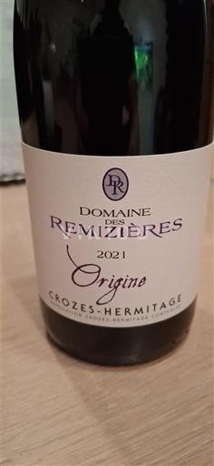 Thung lũng Rhône Crozes-hermitage Domaine S Remizières Origine 2021