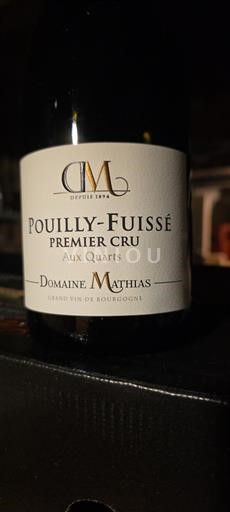 Borgoña Pouilly-fuissé Premier Cru Domaine Mathias Aux Quarts 2024