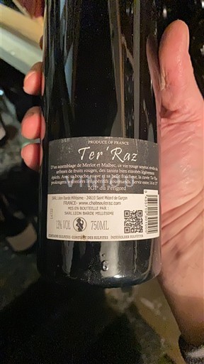 Jugozahod Ni doloceno Jean Barbe Malbec-Merlot Ten'Raz 2020