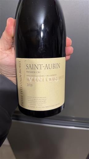 Burgundi Saint-Aubin Premier Cru Pierre-Yves Colin-Morey Hommage à Marguerite 2018