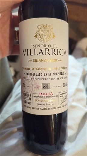 La Rioja Rioja Señorío de Villarrica Crianza 2020
