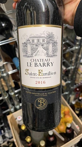 Bordeaux Saint-Émilion Château Le Barry 2016