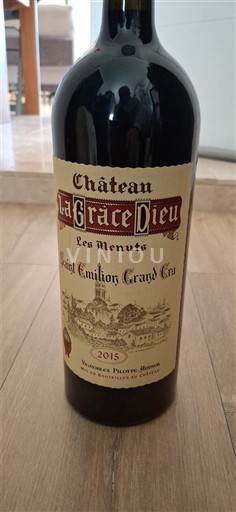 Bordoja Saint-Émilion Grand Cru Grand Cru Château La Grâce Dieu Les Menuts 2015
