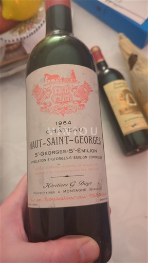 Bordeaux Saint-Georges-Saint-Émilion Château Haut-Saint-Georges 1964