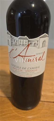 Languedoc y Rosellón País de Oc Domaine L'Amiral L'Escale de l'Amiral 2024