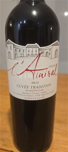 Languedoc Minervois Château L'Amiral Tradition 2022