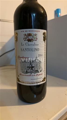 Bordeaux Le Chevalier Santolino 2014