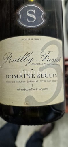 Vallée de la Loire Pouilly-fumé Domaine Seguin 2017