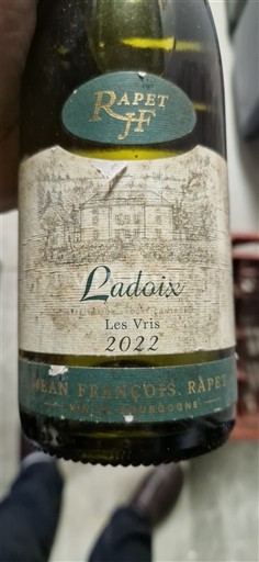 Bourgogne Ladoix Jean-François Rapet Les Vris 2022