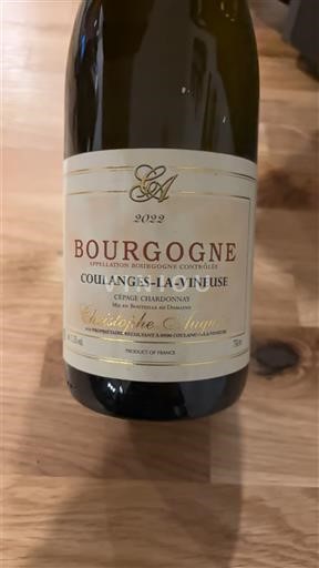 Bourgogne Bourgogne Coulanges-la-Vineuse Christophe et Fils Auger 2022