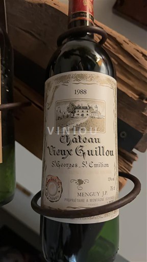 Bordeaux Saint-Georges-Saint-Émilion Château Vieux Guillon 1988