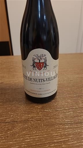 Bourgogne Côte de nuits villages Domaine Pansiot 2015