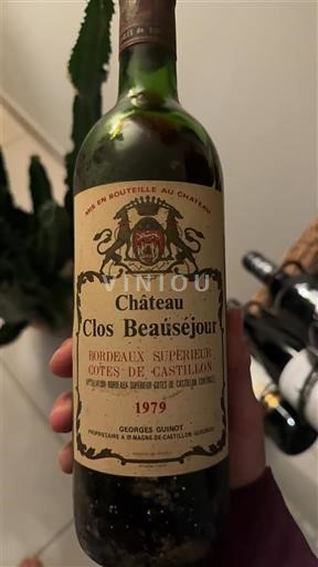 Bordeaux Château Clos Beauséjour 1979