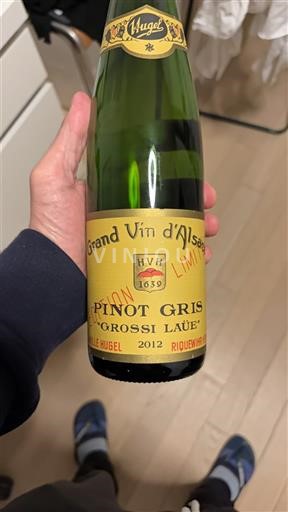 Alsacia Hugel Grossi Laüe Pinot Gris 2012