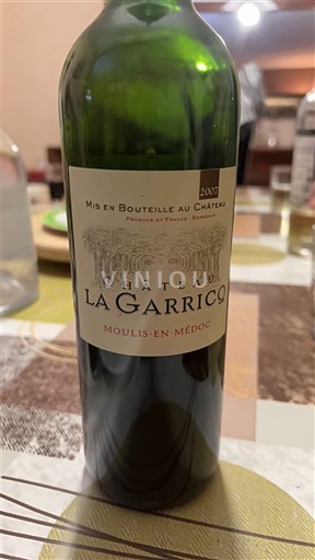 Bordeaux Moulis-en-Médoc Château La Garrigue 2007