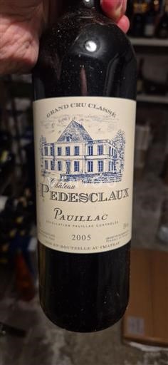 Bordeaux Pauillac Grand Cru Château Pédesclaux 2005