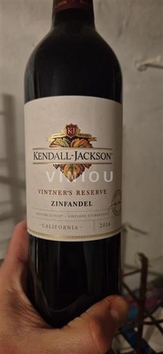 California AVAs Unspecified Kendall-Jackson Vintner's Reserve Zinfandel 2016