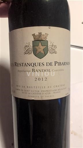 Provence Bandol Les Restanques de Pibarnon 2012