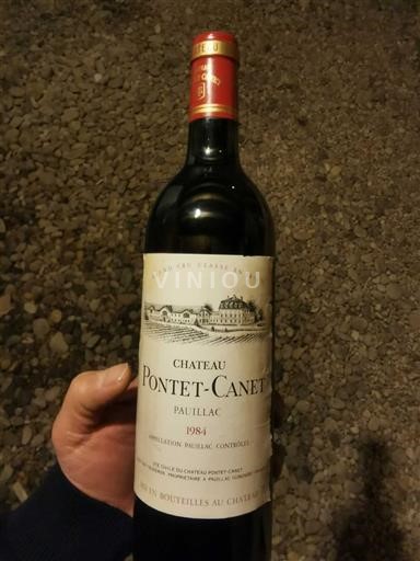 Bordeaux Pauillac Grand Cru Château Pontet-Canet 1984