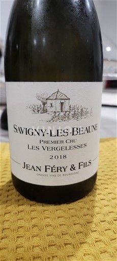 Borgonha Savigny-lès-Beaune Premier Cru Jean Féry & Fils Les Vergelesses 2018