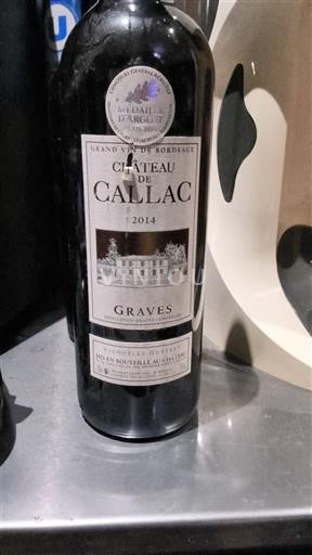 Bordeaux Graves Château Callac 2014