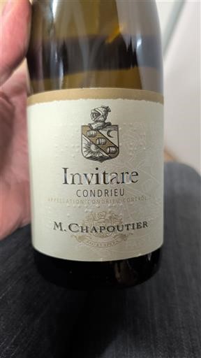 Vin Blanc sec Invitare M. Chapoutier 2015 France Vallée du Rhône Condrieu AOC
