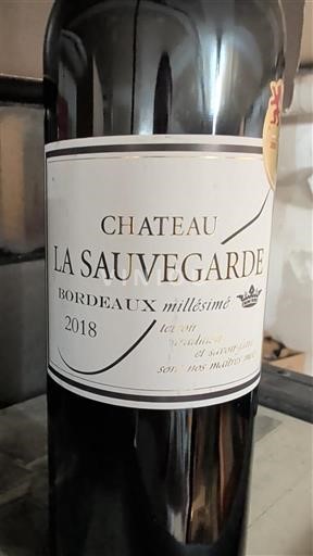 Bordeaux Château La Sauvegarde 2018