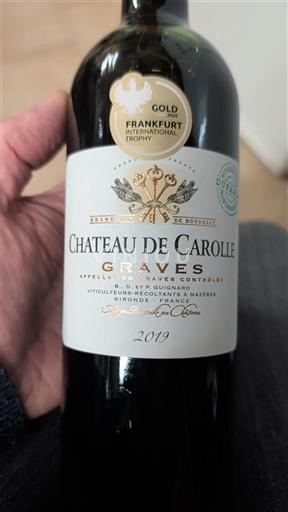 Bordeaux Graves Château Carolle 2019