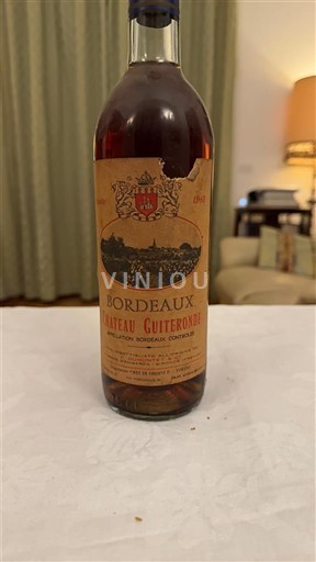 Bordeaux Château Guiteronde 1968