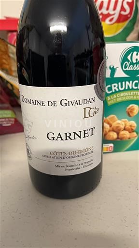 Vallée du Rhône Côtes-du-rhône Domaine Givaudan Garnet Non Millésimé