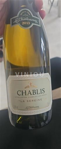 Burgundy Chablis La Chablisienne La Sereine 2013