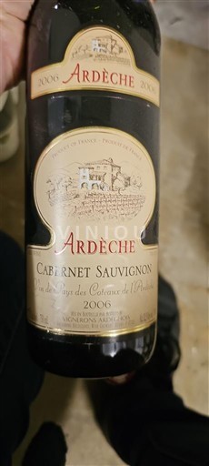 Alps and Rhone Valley Ardèche Les Vignerons Ardéchois 2006