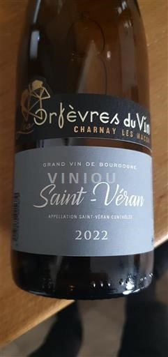 Burgund Saint-Véran Orfèvres du Vin 2022